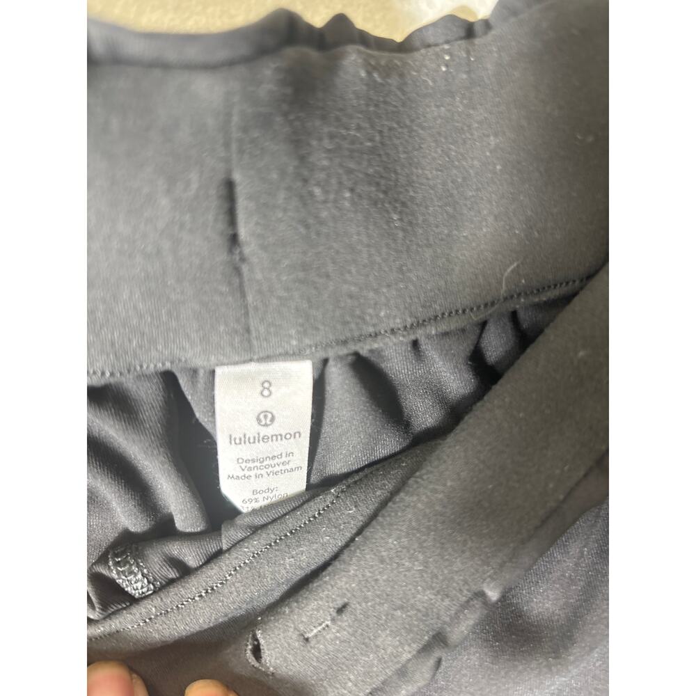 Lululemon Dark Gray Pull On Drawstring Pants Sz 8 - image 2